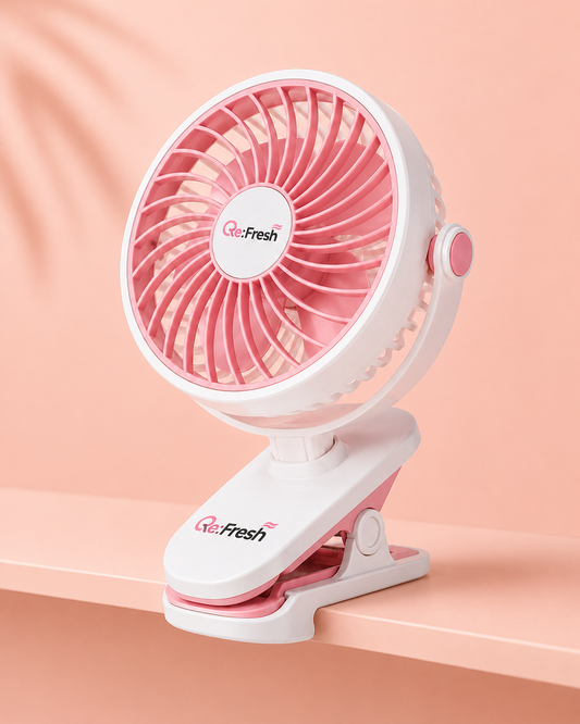 Re:Fresh Rechargeable Clip Fan – Clips Anywhere, Cools Everywhere